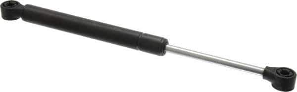 Value Collection - 0.32" Rod Diam, 0.75" Tube Diam, 20 Lb Capacity, Fixed Force Gas Spring - 11.9" Extended Length, 3.5" Stroke Length, Plastic Ball Socket, Black Nitride Piston - All Tool & Supply