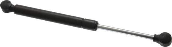 Value Collection - 0.32" Rod Diam, 0.75" Tube Diam, 120 Lb Capacity, Fixed Force Gas Spring - 11.9" Extended Length, 3.5" Stroke Length, Plastic Ball Socket, Black Nitride Piston - All Tool & Supply