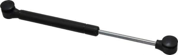 Value Collection - 0.24" Rod Diam, 0.59" Tube Diam, 20 Lb Capacity, Fixed Force Gas Spring - 9.6" Extended Length, 3.15" Stroke Length, Plastic Ball Socket, Black Nitride Piston - All Tool & Supply