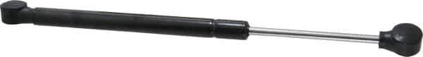 Value Collection - 0.24" Rod Diam, 0.59" Tube Diam, 40 Lb Capacity, Fixed Force Gas Spring - 12" Extended Length, 3.5" Stroke Length, Plastic Ball Socket, Black Nitride Piston - All Tool & Supply