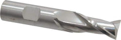 RobbJack - 5/8", 1-1/4" LOC, 5/8" Shank Diam, 3-1/2" OAL, 2 Flute, Solid Carbide Square End Mill - Single End, Uncoated, Spiral Flute, 30° Helix, Centercutting, Right Hand Cut, Right Hand Flute, Series NR-204 - All Tool & Supply