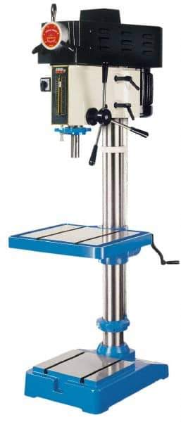 Vectrax - 20" Swing, Variable Speed Pulley Drill Press - Variable Speed, 2 hp, Three Phase - All Tool & Supply