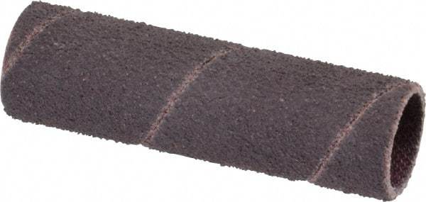 Made in USA - 80 Grit Aluminum Oxide Coated Spiral Band - 1/2" Diam x 2" Wide, Medium Grade - All Tool & Supply