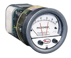 Dwyer - 25 Max psi, 2% Accuracy, NPT Thread Photohelic Pressure Switch - 1/8 Inch Thread, 2 Inch Water Column, 120°F Max - All Tool & Supply