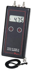 Dwyer - 11 Max psi, 0.5% Accuracy, Handheld Digital Manometer - 40 Inch Water Column, 122°F Max - All Tool & Supply