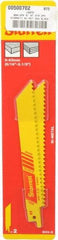 Starrett - 6" Long x 3/4" Thick, Bi-Metal Reciprocating Saw Blade - Straight Profile, 6 TPI, Toothed Edge, Universal Shank - All Tool & Supply