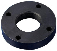 Keystone Threaded Products - 1-3/8 - 16 Int Thread, 7/8" Bar Diam, 2.76" Flange OD x 0.52" Thickness Precision Acme Mounting Flange - 4 Mounting Holes, Black Oxide Finish, Carbon Steel - All Tool & Supply