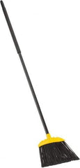 Rubbermaid - 10" Wide, Black Polypropylene Bristles, Metal Handle, Angled Broom - Flagged, Water Resistant - All Tool & Supply