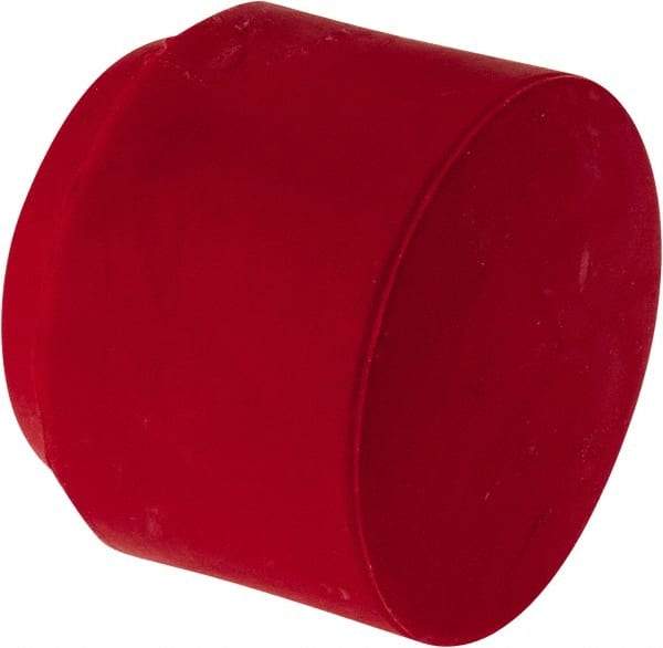 Made in USA - 2" Face Diam, Grade Medium, Red Hammer Replacement Tip - Vinyl - All Tool & Supply