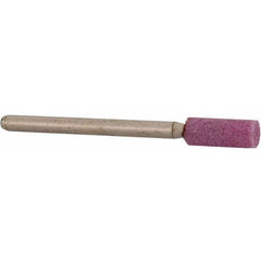 Grier Abrasives - 3/16 x 1/2" Head Diam x Thickness, W154, Cylinder, Aluminum Oxide Mounted Point - All Tool & Supply