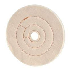 Dico - 8" Diam x 1/2" Thick Unmounted Buffing Wheel - Cushion Sewn, 1" Arbor Hole, Medium Density - All Tool & Supply