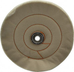 Dico - 8" Diam x 3/4" Thick Unmounted Buffing Wheel - Cushion Sewn, 1/2" Arbor Hole, Medium Density - All Tool & Supply