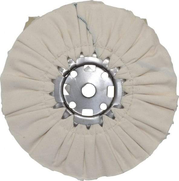 Divine Brothers - 10" Diam x 1/2" Thick Unmounted Buffing Wheel - Ventilated Bias Cut, 3/4" Arbor Hole - All Tool & Supply