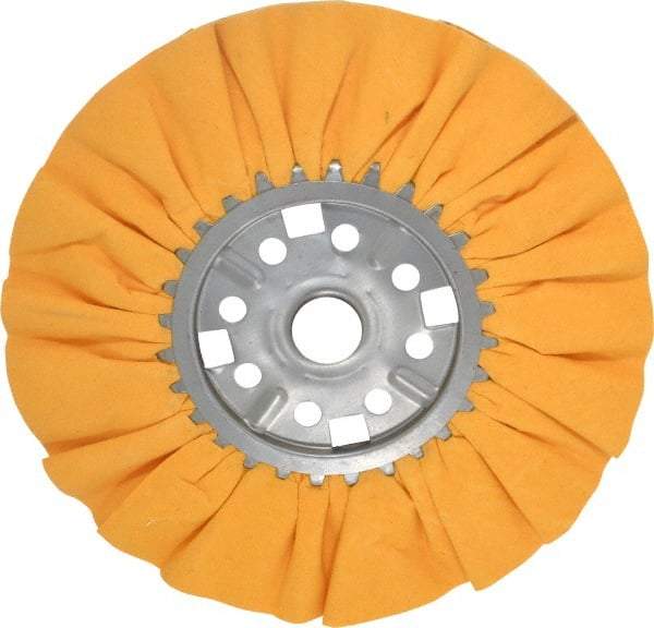 Divine Brothers - 12" Diam x 1/2" Thick Unmounted Buffing Wheel - Ventilated Bias Cut, 1-1/4" Arbor Hole - All Tool & Supply