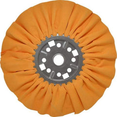 Divine Brothers - 14" Diam x 1/2" Thick Unmounted Buffing Wheel - Ventilated Bias Cut, 1-1/4" Arbor Hole - All Tool & Supply