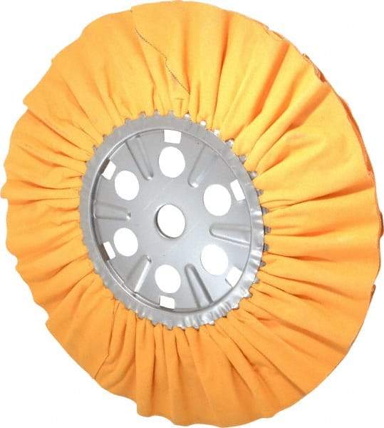 Divine Brothers - 16" Diam x 1/2" Thick Unmounted Buffing Wheel - Ventilated Bias Cut, 1-1/4" Arbor Hole - All Tool & Supply