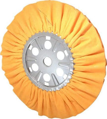 Divine Brothers - 16" Diam x 1/2" Thick Unmounted Buffing Wheel - Ventilated Bias Cut, 1-1/4" Arbor Hole - All Tool & Supply