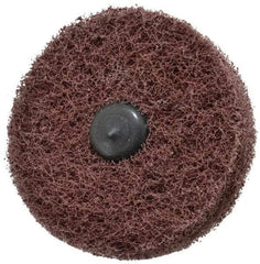 Standard Abrasives - 3" Diam, Medium Mounted Scrubber Buffing Wheel - 2 Ply, Medium Grade, 1/4" Shank Diam, 8,000 RPM - All Tool & Supply