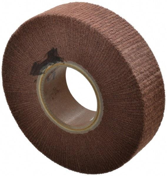 Made in USA - 8" Diam 220 Grit Aluminum Oxide Unmounted Flap Wheel - 3" Hole, 2" Wide, Density 7, Nonwoven, Grade Very Fine, 3,200 Max RPM - All Tool & Supply