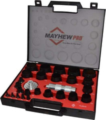 Mayhew - 27 Piece, 1/8 to 2", Hollow Punch Set - Comes in Plastic Case - All Tool & Supply