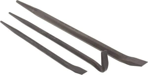 Mayhew - 3 Piece Line-Up & Rolling Head Pry Bar Set - Includes 14, 16 & 20" Lengths - All Tool & Supply