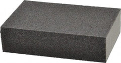 Made in USA - 2-3/4" Wide x 3-3/4" Long, Medium & Fine Grade Sanding Sponge - 60 & 100 Grit, 1" Thick - All Tool & Supply