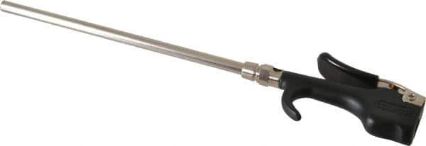 Coilhose Pneumatics - Safety Extension Tube Thumb Lever Blow Gun - 1/4 NPT, 8" Tube Length, Zinc - All Tool & Supply