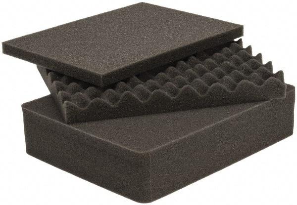 Pelican Products, Inc. - Tool Box Foam Replacement Foam Set - 7-53/64" Wide x 4-1/8" High, Black, For Fits Case No. 97-103-6 - All Tool & Supply