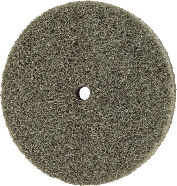 Standard Abrasives - 3" Diam, 1/4" Center Hole, Medium Grade, Aluminum Oxide Deburring Wheel - Exact Industrial Supply