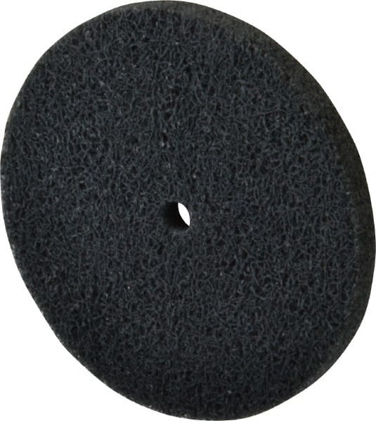 Standard Abrasives - 3" Diam, 1/4" Center Hole, Fine Grade, Silicon Carbide Deburring Wheel - Exact Industrial Supply