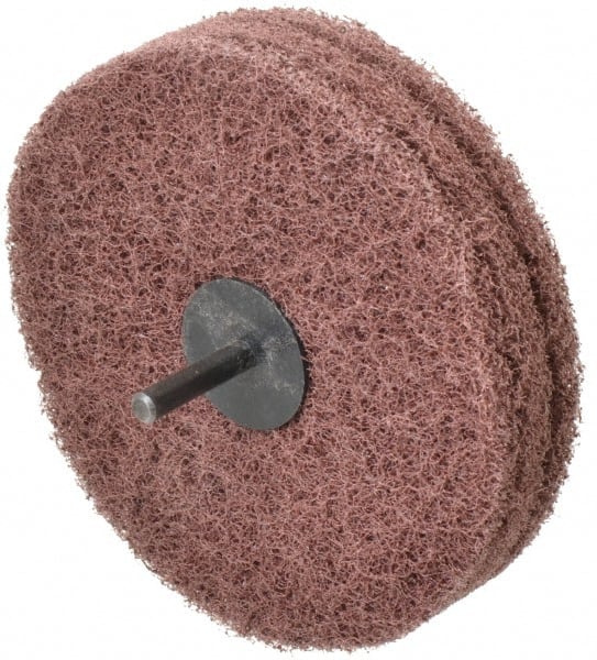 Standard Abrasives - 5" Diam, Medium Mounted Scrubber Buffing Wheel - All Tool & Supply