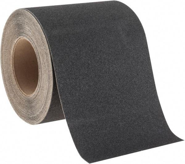 NMC - Black Solid Color Anti-Slip Vinyl Tape - 6" Wide x 60' Long x 0.02" Thick, General Traffic - All Tool & Supply