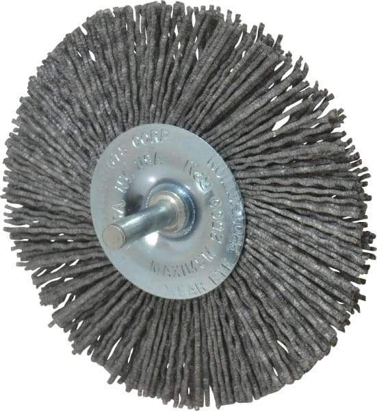 Dico - 4" OD, Crimped Nylon Wheel Brush - 3/8" Face Width - All Tool & Supply