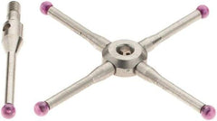 Renishaw - 0.08 Inch Ball Diameter, Stainless Steel Stem, M2 Thread, Ruby Point Ball Tip CMM Stylus - 0.4724 Inch Working Length, 0.05 Inch Stem Diameter, 19.2 mm Overall Length - All Tool & Supply