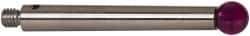 Renishaw - 0.1969 Inch Ball Diameter, Stainless Steel Stem, M3 Thread, Ruby Point Ball Tip CMM Stylus - 1.2205 Inch Working Length, 0.1378 Inch Stem Diameter, 1.2205 Inch Overall Length - All Tool & Supply