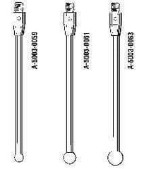 Renishaw - 10 mm Ball Diameter, Carbide Stem, M5 Thread, Ruby Point Ball Tip CMM Stylus - 105 mm Working Length, 6 mm Stem Diameter, 118 mm Overall Length - All Tool & Supply