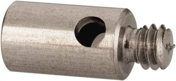 Renishaw - M2 Female and Male Connection, 0.1181 Inch Stem Diameter, Stainless Steel, CMM Stylus Extension - 0.1969 Inch Overall Length, For Use with M2 Threaded Stylus Range - All Tool & Supply