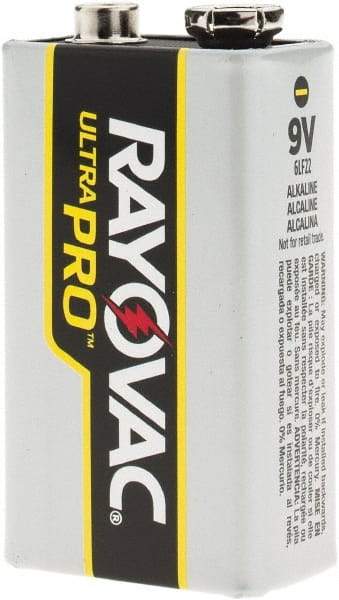 Rayovac - Size 9V, Alkaline, 1 Pack, Standard Battery - 9 Volts, Snap Terminal - All Tool & Supply