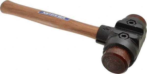 Vaughan Bushnell - 4-1/2 Lb Head 2" Face Rawhide Rawhide Split Head Hammer - Wood Handle - All Tool & Supply