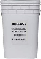 Made in USA - Coarse/Medium Grade Crushed Glass - 40 to 70 Grit, 50 Lb Pail - All Tool & Supply