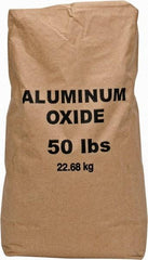 Made in USA - Medium Grade Angular Aluminum Oxide - 120 Grit, 9 Max Hardness, 50 Lb Box - All Tool & Supply