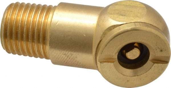 Acme - Closed Check Brass Air Chuck - Ball Foot Chuck, 1/4 MPT - All Tool & Supply