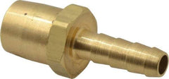 Acme - Closed Check Brass Air Chuck - Straight Push On Chuck, 1/4 Barbed - All Tool & Supply