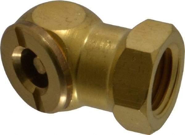 Acme - Closed Check Brass Air Chuck - Ball Foot Chuck, 1/4 FPT - All Tool & Supply