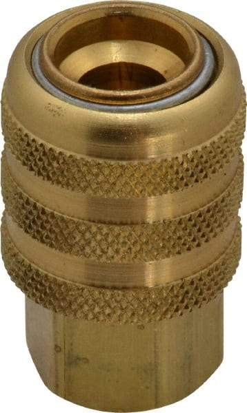 Acme - Open Check Brass Air Chuck - Lock On Chuck, 1/4 FPT - All Tool & Supply