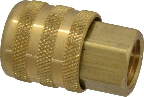 Acme - Closed Check Brass Air Chuck - Lock On Chuck, 1/4 FPT - All Tool & Supply