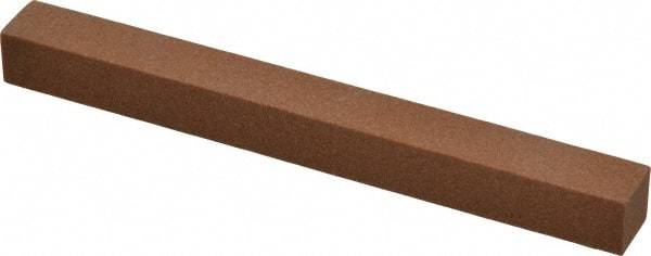 Norton - 4" Long x 3/8" Wide x 3/8" Thick, Aluminum Oxide Sharpening Stone - Square - All Tool & Supply