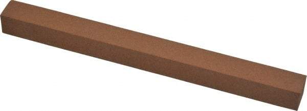 Norton - 6" Long x 1/2" Wide x 1/2" Thick, Aluminum Oxide Sharpening Stone - Square, Medium Grade - All Tool & Supply