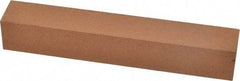 Norton - 6" Long x 1" Wide x 1" Thick, Aluminum Oxide Sharpening Stone - Square, Medium Grade - All Tool & Supply