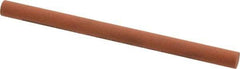 Norton - 4" Long x 1/4" Diam x 1/4" Thick, Aluminum Oxide Sharpening Stone - Round, Fine Grade - All Tool & Supply